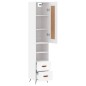 vidaXL Aparador alto madera contrachapada blanco 34,5x34x180 cm vidaXL Aparador alto madera contrachapada blanco 34,5x34x180 cm
