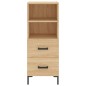 vidaXL Aparador de madera contrachapada roble Sonoma 34,5x34x180 cm vidaXL Aparador de madera contrachapada roble Sonoma 34,5x34x180 cm