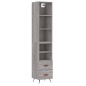 vidaXL Aparador alto madera contrachapada gris Sonoma 34,5x34x180 cm vidaXL Aparador alto madera contrachapada gris Sonoma 34,5x34x180 cm
