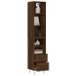 vidaXL Aparador alto madera contrachapada roble marrón 34,5x34x180 cm vidaXL Aparador alto madera contrachapada roble marrón 34,5x34x180 cm