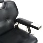vidaXL Silla de peluquería de cuero sintético negra 72x68x98 cm vidaXL Silla de peluquería de cuero sintético negra 72x68x98 cm