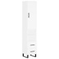 vidaXL Aparador alto madera contrachapada blanco 34,5x34x180 cm vidaXL Aparador alto madera contrachapada blanco 34,5x34x180 cm