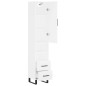 vidaXL Aparador alto madera contrachapada blanco 34,5x34x180 cm vidaXL Aparador alto madera contrachapada blanco 34,5x34x180 cm