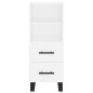 vidaXL Aparador alto madera contrachapada blanco 34,5x34x180 cm vidaXL Aparador alto madera contrachapada blanco 34,5x34x180 cm