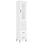 vidaXL Aparador alto madera contrachapada blanco 34,5x34x180 cm vidaXL Aparador alto madera contrachapada blanco 34,5x34x180 cm