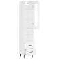 vidaXL Aparador alto madera contrachapada blanco 34,5x34x180 cm vidaXL Aparador alto madera contrachapada blanco 34,5x34x180 cm