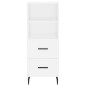 vidaXL Aparador alto madera contrachapada blanco 34,5x34x180 cm vidaXL Aparador alto madera contrachapada blanco 34,5x34x180 cm