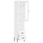 vidaXL Aparador alto madera contrachapada blanco 34,5x34x180 cm vidaXL Aparador alto madera contrachapada blanco 34,5x34x180 cm