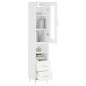 vidaXL Aparador alto madera contrachapada blanco 34,5x34x180 cm vidaXL Aparador alto madera contrachapada blanco 34,5x34x180 cm