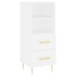 vidaXL Aparador alto madera contrachapada blanco 34,5x34x180 cm vidaXL Aparador alto madera contrachapada blanco 34,5x34x180 cm