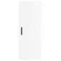 vidaXL Aparador alto madera contrachapada blanco brillo 34,5x34x180 cm