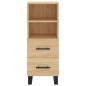vidaXL Aparador de madera contrachapada roble Sonoma 34,5x34x180 cm vidaXL Aparador de madera contrachapada roble Sonoma 34,5x34x180 cm