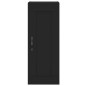 vidaXL Aparador de madera contrachapada negro 34,5x34x180 cm vidaXL Aparador de madera contrachapada negro 34,5x34x180 cm