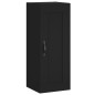vidaXL Aparador de madera contrachapada negro 34,5x34x180 cm vidaXL Aparador de madera contrachapada negro 34,5x34x180 cm