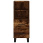 vidaXL Aparador de madera contrachapada roble ahumado 34,5x34x180 cm