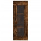 vidaXL Aparador de madera contrachapada roble ahumado 34,5x34x180 cm
