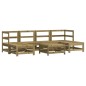 vidaXL Juego de muebles de jardín 7 pzas madera de pino impregnada vidaXL Juego de muebles de jardín 7 pzas madera de pino impregnada