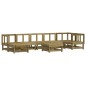 vidaXL Juego de muebles de jardín 8 pzas madera de pino impregnada vidaXL Juego de muebles de jardín 8 pzas madera de pino impregnada