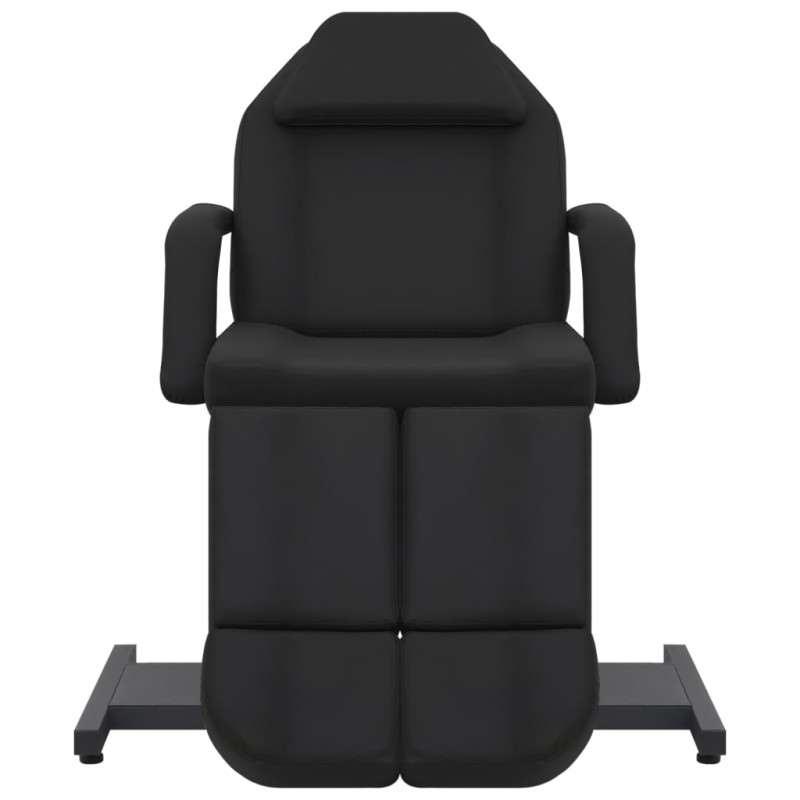 vidaXL Sillón de salón de belleza cuero sintético negro 180x62x78 cm vidaXL Sillón de salón de belleza cuero sintético negro 180x62x78 cm