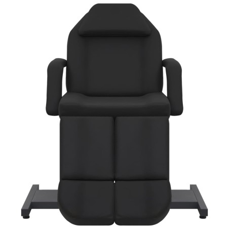 vidaXL Sillón de salón de belleza cuero sintético negro 180x62x78 cm