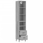 vidaXL Aparador alto madera contrachapada gris Sonoma 34,5x34x180 cm vidaXL Aparador alto madera contrachapada gris Sonoma 34,5x34x180 cm