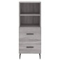 vidaXL Aparador alto madera contrachapada gris Sonoma 34,5x34x180 cm vidaXL Aparador alto madera contrachapada gris Sonoma 34,5x34x180 cm