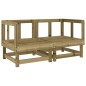 vidaXL Juego de muebles de jardín 11 pzas madera de pino impregnada vidaXL Juego de muebles de jardín 11 pzas madera de pino impregnada