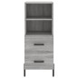 vidaXL Aparador alto madera contrachapada gris Sonoma 34,5x34x180 cm vidaXL Aparador alto madera contrachapada gris Sonoma 34,5x34x180 cm