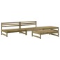 vidaXL Juego de muebles de jardín 4 pzas madera de pino impregnada vidaXL Juego de muebles de jardín 4 pzas madera de pino impregnada