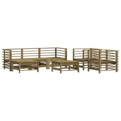 vidaXL Juego de muebles de jardín 7 pzas madera de pino impregnada