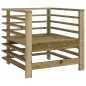 vidaXL Juego de muebles de jardín 7 pzas madera de pino impregnada vidaXL Juego de muebles de jardín 7 pzas madera de pino impregnada