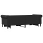 vidaXL Sofá con cama nido cuero sintético negro 90x200 cm vidaXL Sofá con cama nido cuero sintético negro 90x200 cm