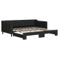vidaXL Sofá cama nido tela negro 90x190 cm vidaXL Sofá cama nido tela negro 90x190 cm