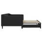 vidaXL Sofá cama nido tela negro 90x190 cm vidaXL Sofá cama nido tela negro 90x190 cm