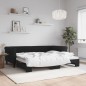 vidaXL Sofá cama nido terciopelo negro 90x200 cm vidaXL Sofá cama nido terciopelo negro 90x200 cm