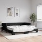 vidaXL Sofá cama nido tela negro 100x200 cm vidaXL Sofá cama nido tela negro 100x200 cm