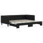 vidaXL Sofá cama nido tela negro 100x200 cm vidaXL Sofá cama nido tela negro 100x200 cm