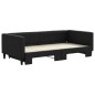 vidaXL Sofá cama nido tela negro 100x200 cm vidaXL Sofá cama nido tela negro 100x200 cm