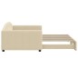 vidaXL Sofá cama nido tela crema 100x200 cm vidaXL Sofá cama nido tela crema 100x200 cm