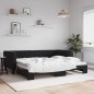 vidaXL Sofá cama nido terciopelo negro 90x190 cm