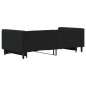 vidaXL Sofá cama nido terciopelo negro 90x190 cm