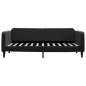 vidaXL Sofá cama nido terciopelo negro 90x200 cm vidaXL Sofá cama nido terciopelo negro 90x200 cm
