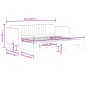 vidaXL Sofá cama nido terciopelo negro 90x200 cm vidaXL Sofá cama nido terciopelo negro 90x200 cm