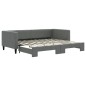 vidaXL Sofá cama nido tela gris oscuro 90x200 cm