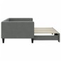 vidaXL Sofá cama nido tela gris oscuro 90x200 cm