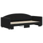 vidaXL Sofá cama nido terciopelo negro 90x190 cm vidaXL Sofá cama nido terciopelo negro 90x190 cm