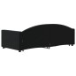 vidaXL Sofá cama nido terciopelo negro 90x190 cm vidaXL Sofá cama nido terciopelo negro 90x190 cm