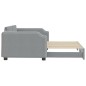 vidaXL Sofá cama nido tela gris claro 100x200 cm