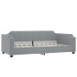 vidaXL Sofá cama nido tela gris claro 100x200 cm