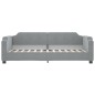vidaXL Sofá cama nido tela gris claro 100x200 cm